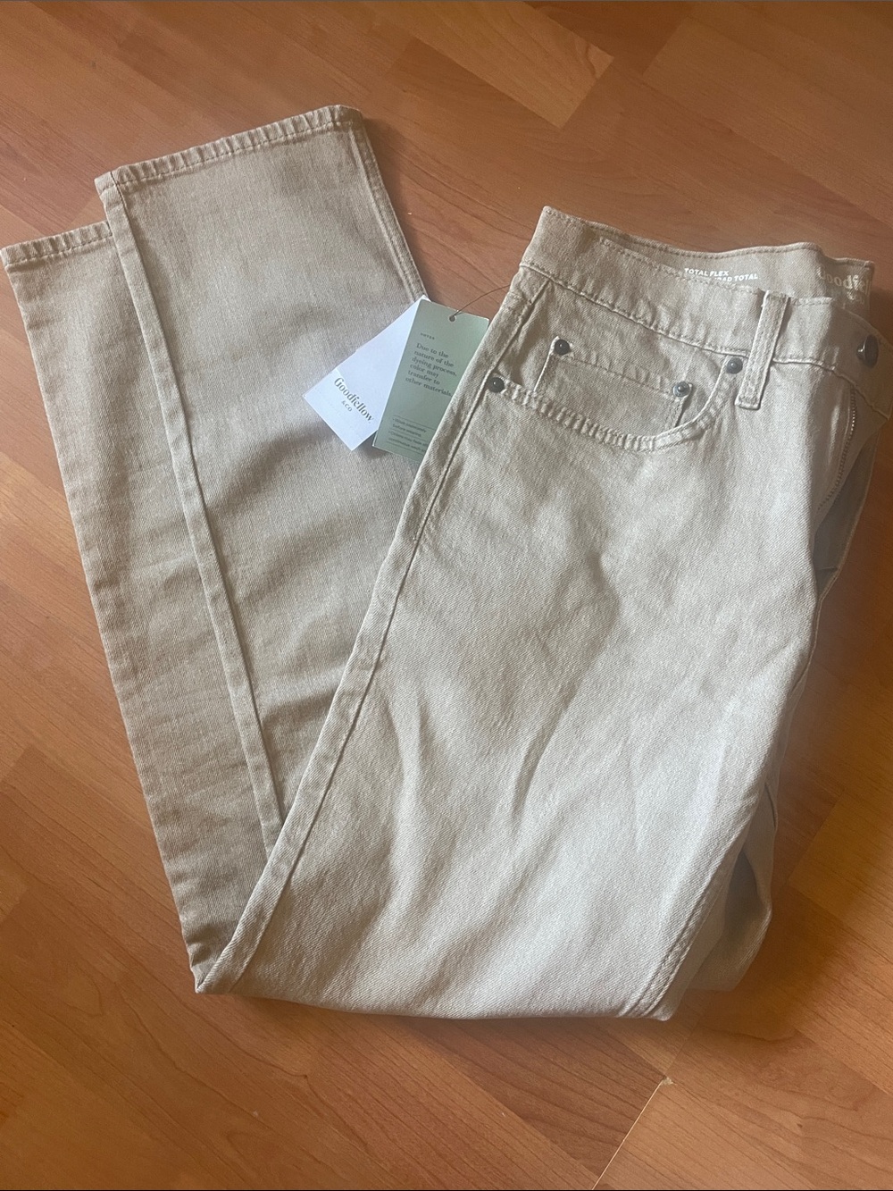 Goodfellow & Co Men's Straight-Leg Jeans in Light Beige